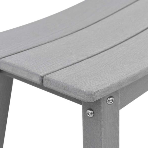 Бар стол 2 pcs Светлосиво 52 x 43 x 73,5 см HDPE