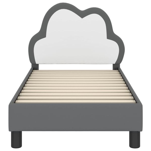 Легло за малко с главна дъска Светлосиво 70 x 140 cm PU