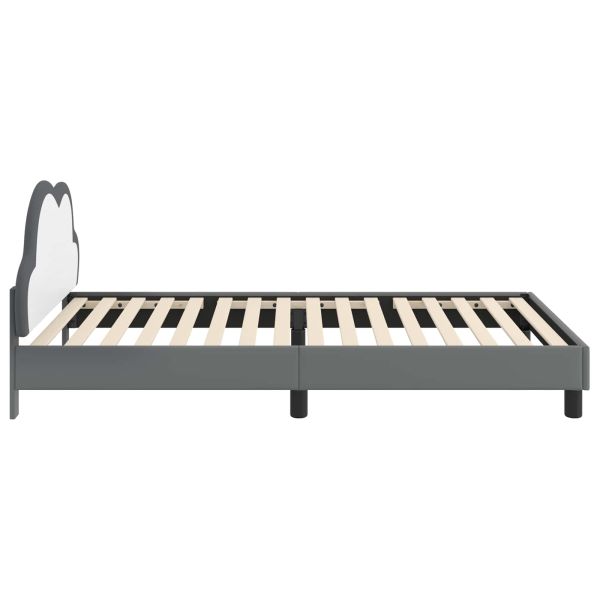 Рамка за легло с таблото Светлосиво 90 x 200 cm PU
