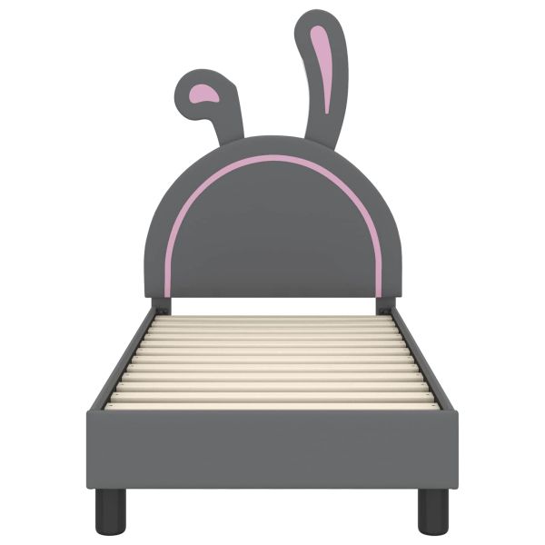 Легло за малко с главна дъска Светлосиво 70 x 140 cm PU