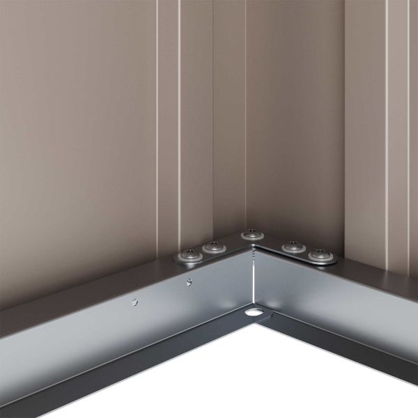 Кутия за съхранение в градината Черно 101 x 82 x 50 см Стомана