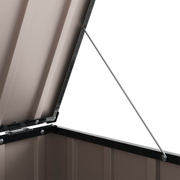 Кутия за съхранение в градината Черно 101,5 x 57 x 100,5 см