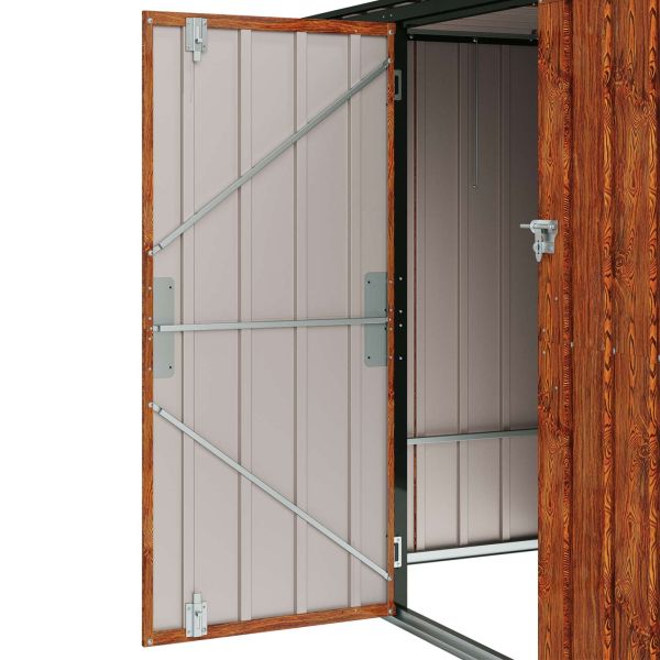 Кутия за съхранение в градината Кафяво 214 x 82 x 132 см