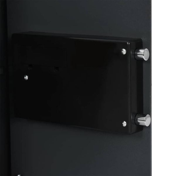 Цифров сейф с заключване Тъмносив 35 x 31 x 50 см Стомана