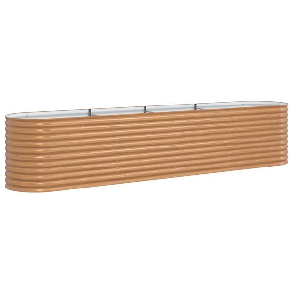 Повдигнато легло Кафяво 400 x 80 x 81 cm Стомана