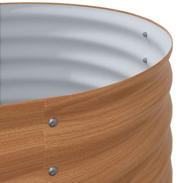 Повдигнато легло Кафяво 400 x 80 x 81 cm Стомана