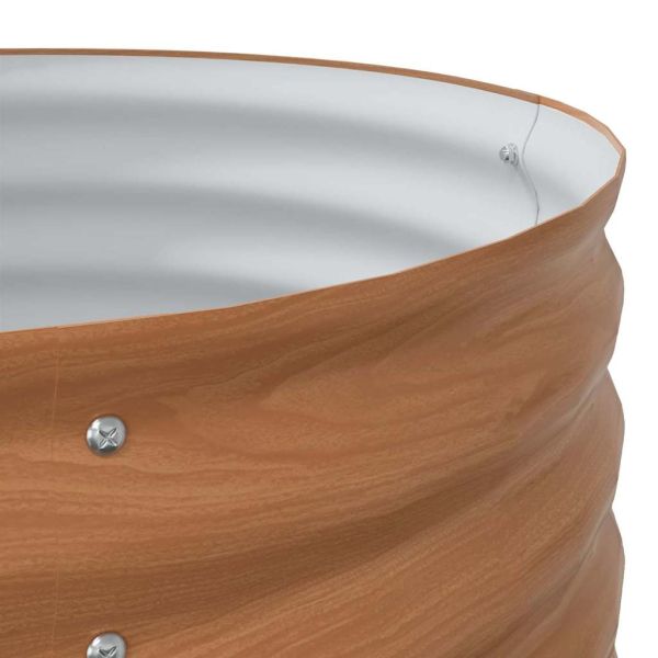 Повдигнато легло Кафяво 160 x 80 x 81 cm Стомана