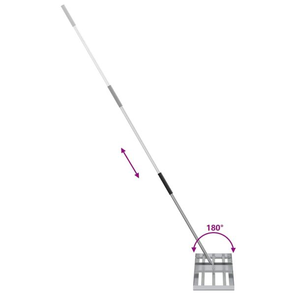 Градинска рейка Сребрист 75 x 25 x 200 см Неръждаема стомана