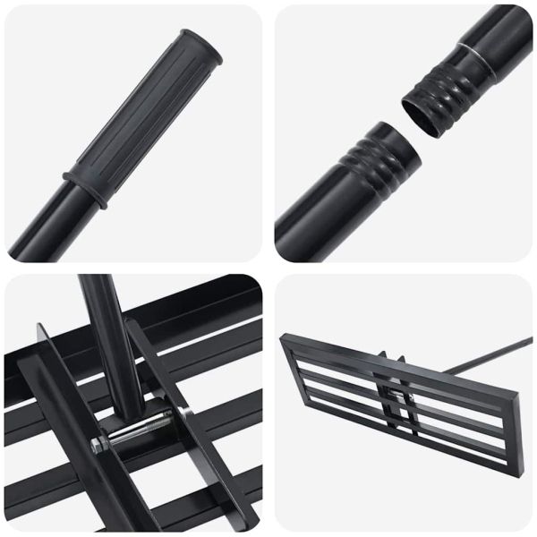 Градинска рейка Черно Прахово боядисана стомана