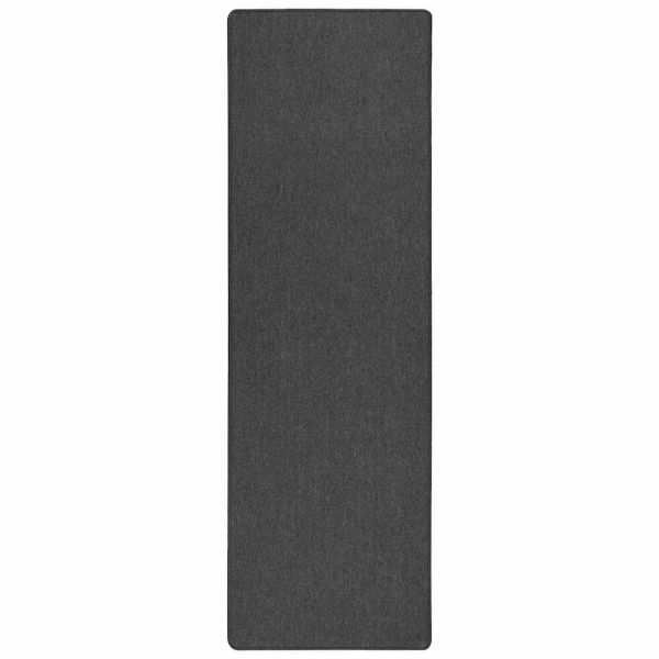 Килим пътека Тъмен сив 100 x 250 cm 100% Полипропилен