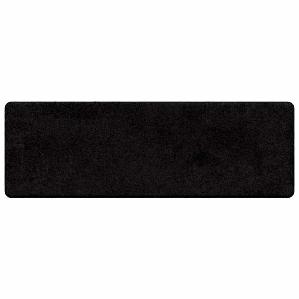 Килим пътека Черно 50 x 150 cm 100% Полипропиленов Тапициран