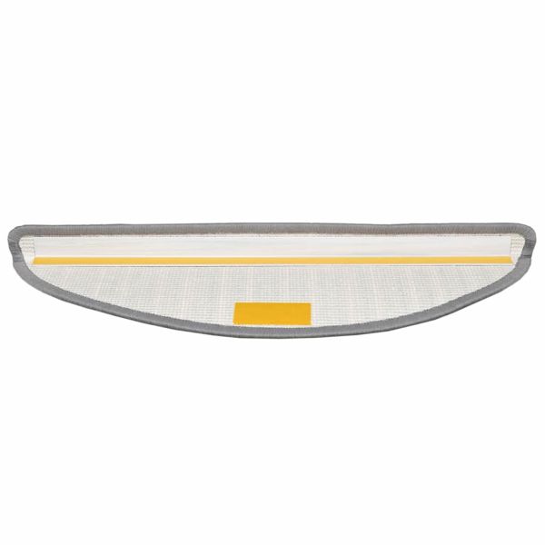 Самозалепващи стъпаловидни постелки 15 pcs Сив 56 x 17 x 3 cm