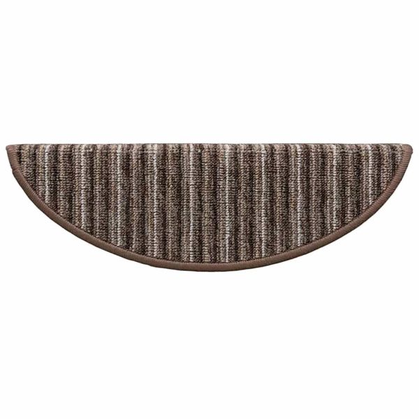 Самозалепващи стъпаловидни постелки 15 pcs Кафяво