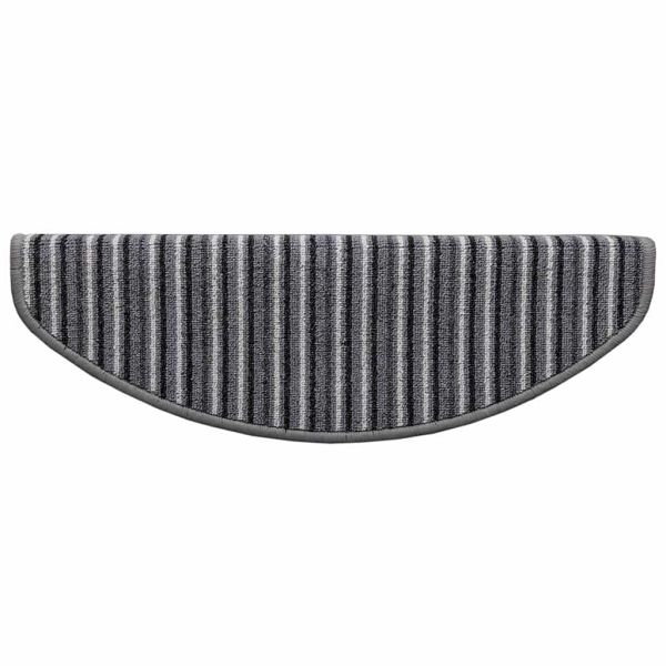 Самозалепващи стъпаловидни постелки 15 pcs Сив 65 x 21 x 4 cm