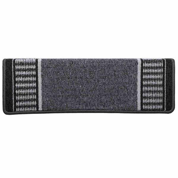 Самозалепващи стъпаловидни постелки 15 pcs Антрацит