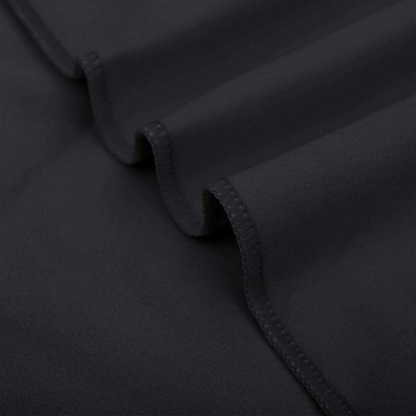 Спортни кърпи 2 pcs Черно 200 x 100 cm Полиестер и полиамид