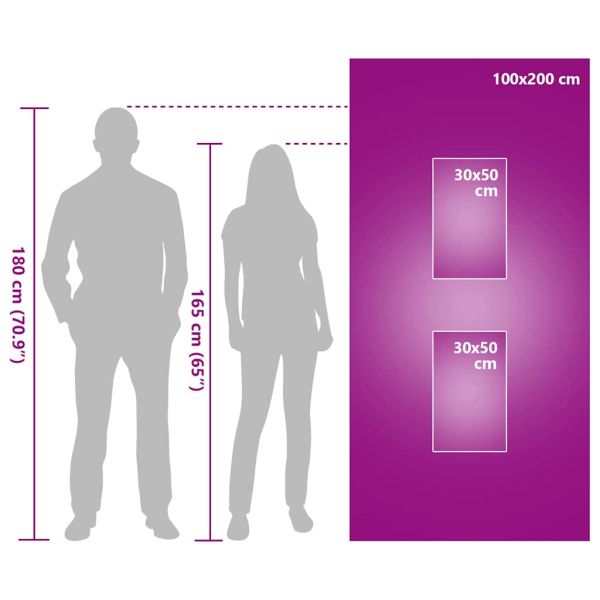 Комплект Спортни Хавлии 3 pcs Синьо Полиестер и полиамид