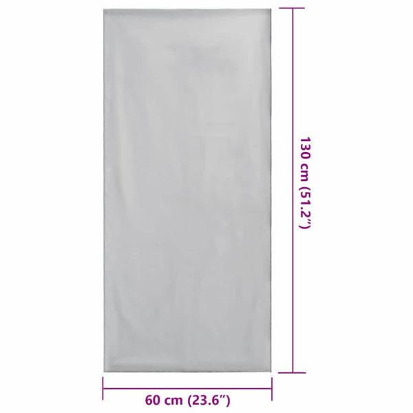 Външни кърпи за стол 2 pcs Сив 130 x 60 см Полиестер и полиамид