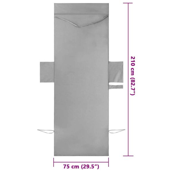 Кърпи за шезлонг 2 pcs Тъмносив 210 x 75 cm