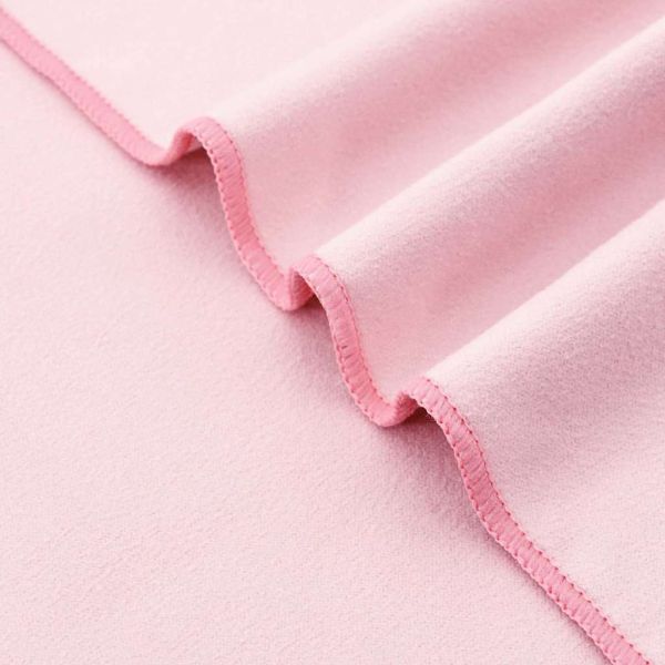 Кърпи за шезлонг 2 pcs Розово 210 x 75 cm Полиестер и полиамид