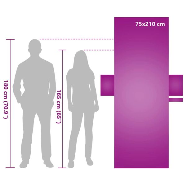 Кърпи за шезлонг 2 pcs Розово 210 x 75 cm Полиестер и полиамид