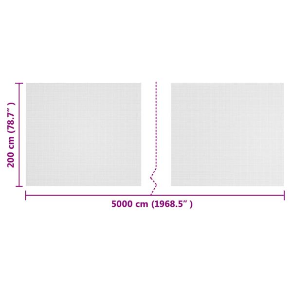 Мрежа против насекоми Бяло 2 x 50 m Полиетилен