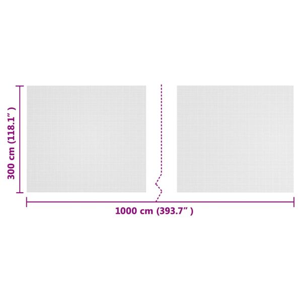 Мрежа против насекоми Бяло 3 x 10 m Полиетилен