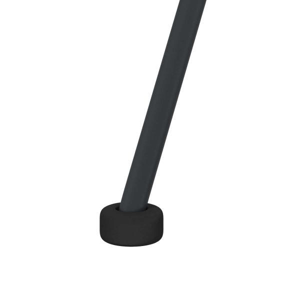 Трапезен стол 2 pcs Черно 65 x 55,5 x 81 см Раци и желязо