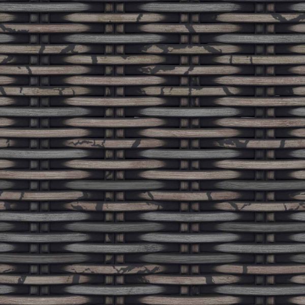 Пейка с място за съхранение Черен лак 110 x 40 x 50 см Ратан