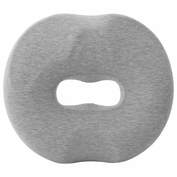 Възглавница с възглавница Светлосиво 42 x 37 x 8 см Памук