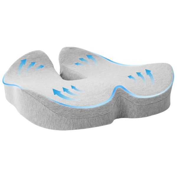 Възглавница с възглавница Светлосиво 50 x 43 x 10 см Памук