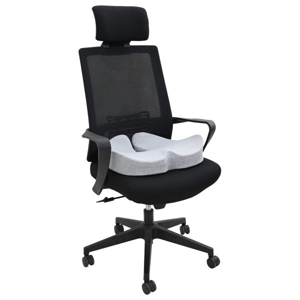 Възглавница с възглавница Светлосиво 50 x 43 x 10 см Памук