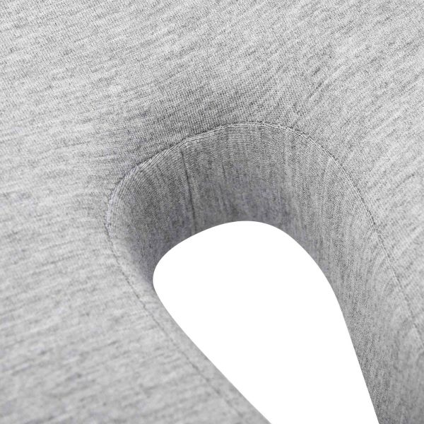 Възглавница с възглавница Светлосиво 50 x 43 x 10 см Памук