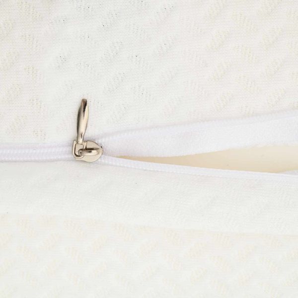 Възглавница с възглавница Бяло 59 x 38 x 14 см Полиестер