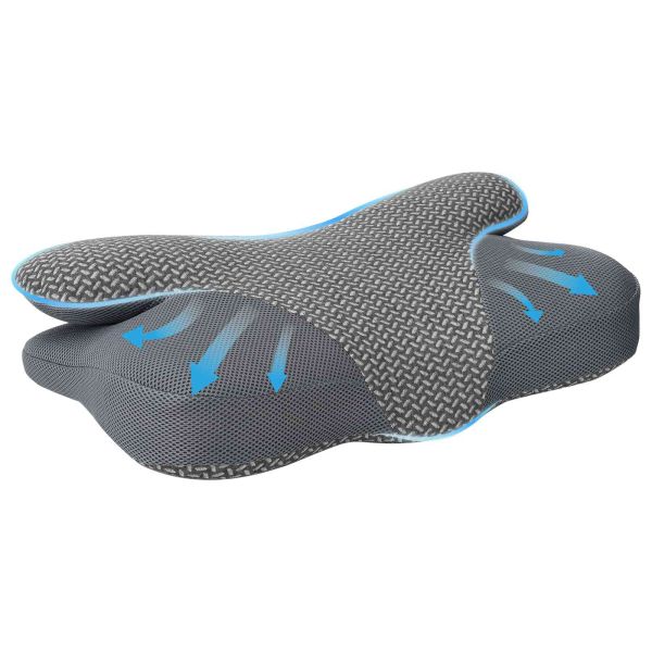 Възглавница с възглавница Сив 59 x 38 x 14 см Полиестер