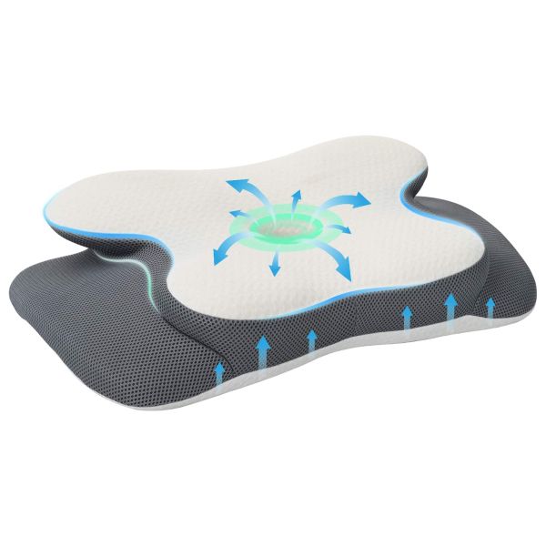 Възглавница с възглавница Бяло 60 x 37 x 13 см Полиестер