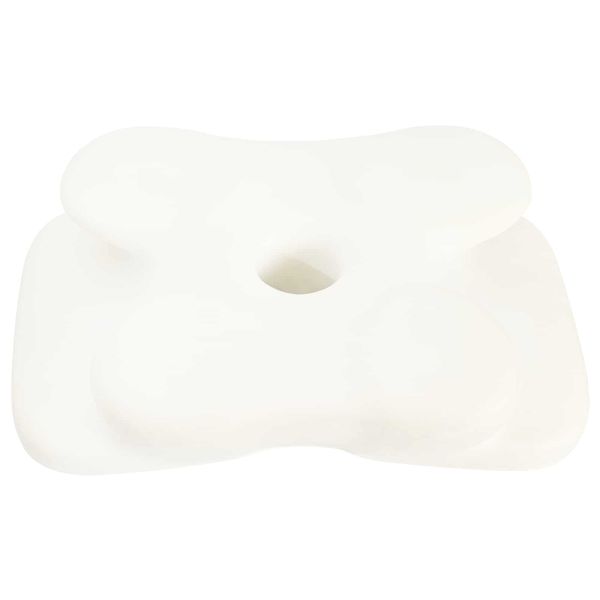 Възглавница с възглавница Бяло 60 x 37 x 13 см Полиестер