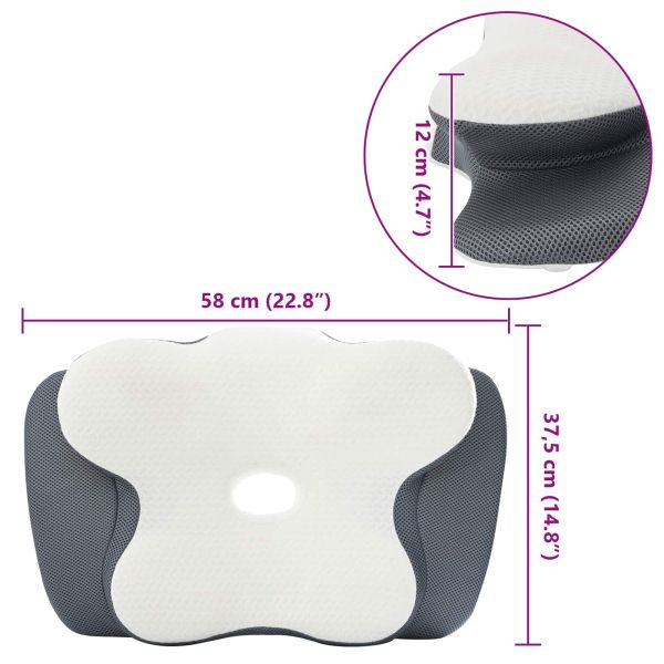 Възглавница с възглавница Бяло 60 x 37 x 13 см Полиестер