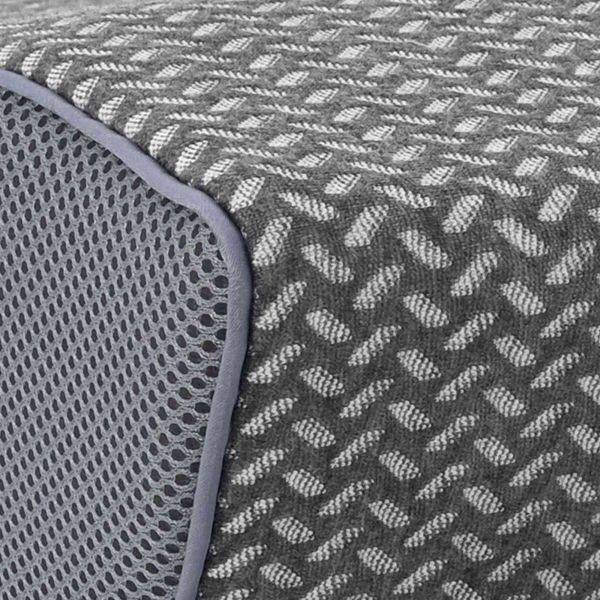 Възглавница с възглавница Сив 60 x 34 x 11 см Полиестер