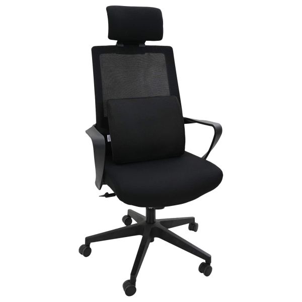 Възглавница с възглавница Черно 34 x 31.5 x 12 см Мрежа