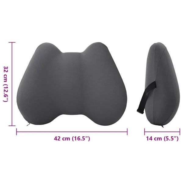 Възглавница с възглавница Сив 42 x 32 x 14 см Полиестер