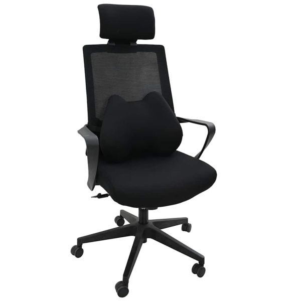 Възглавница с възглавница Черно 42 x 32 x 14 см Полиестер