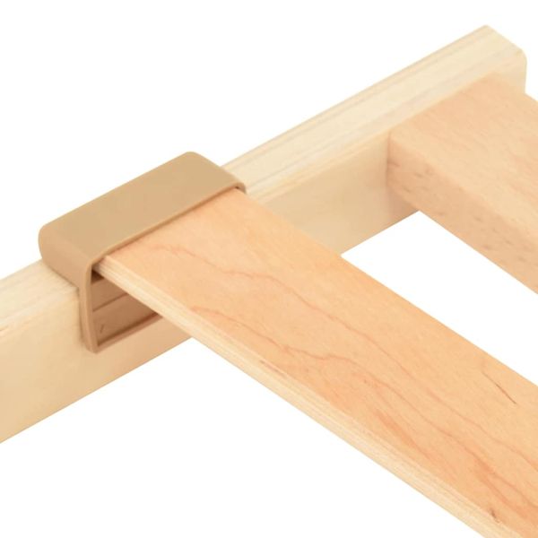 Ламелна подматрачна рамка Кафяво 120 x 190 cm Солидно бук