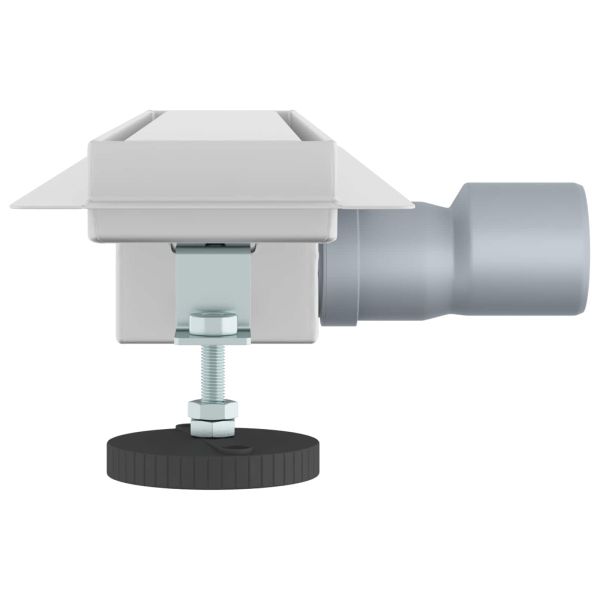 Душов дренаж с стъклено покритие Сребрист 50 cm