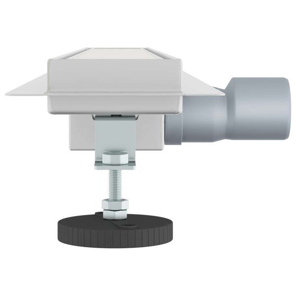 Душов дренаж с стъклено покритие Сребрист 70 cm