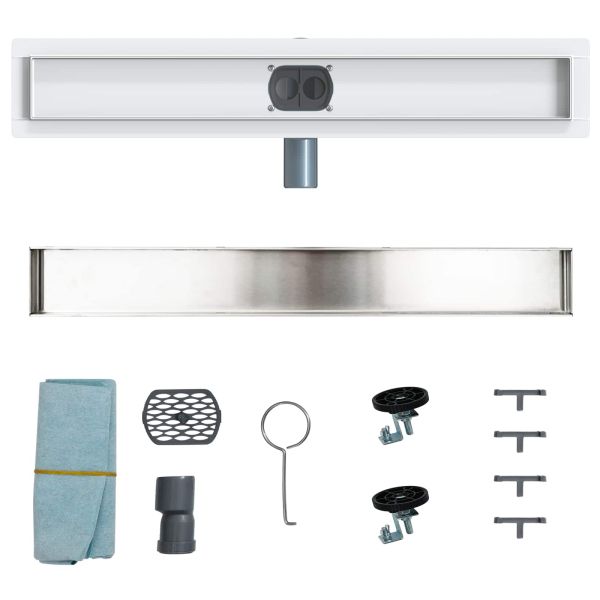 Душ канал 2-в-1 с 360° сифони Сребрист 60 cm