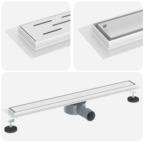 Душ канал 2-в-1 с 360° сифони Сребрист 70 cm