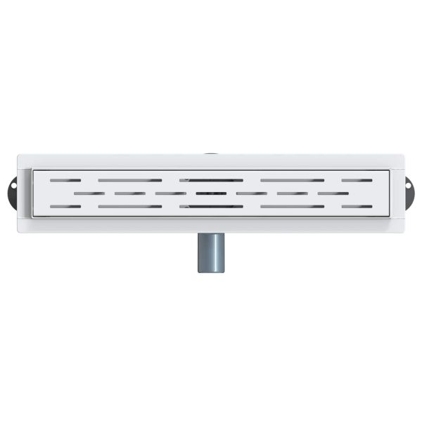 362 градуса дренаж за душ с дизайн на линия Сребрист 50 cm