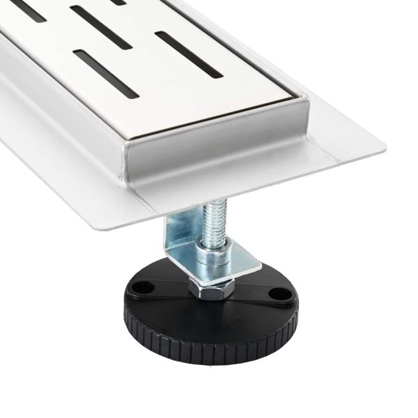 362 градуса дренаж за душ с дизайн на линия Сребрист 50 cm