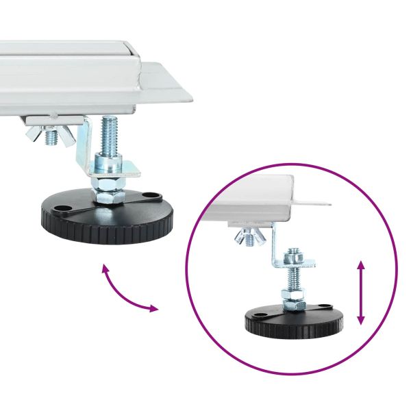 360° Душов отвод с тънък модел Сребрист 70 cm